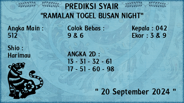 Prediksi Busan Night