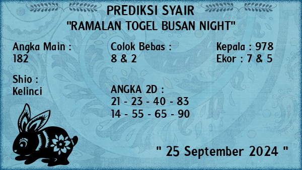 Prediksi Busan Night