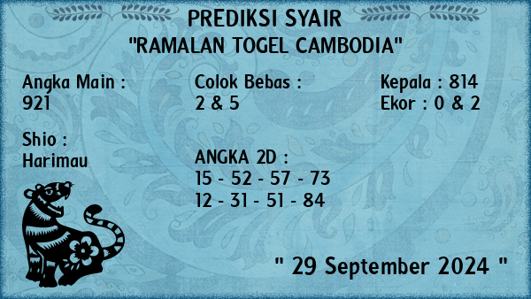 Prediksi Cambodia