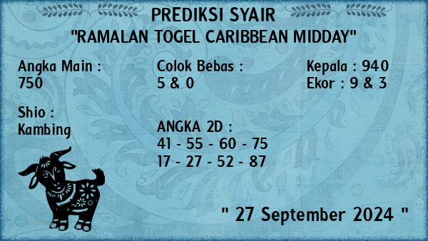 Prediksi Caribbean Midday