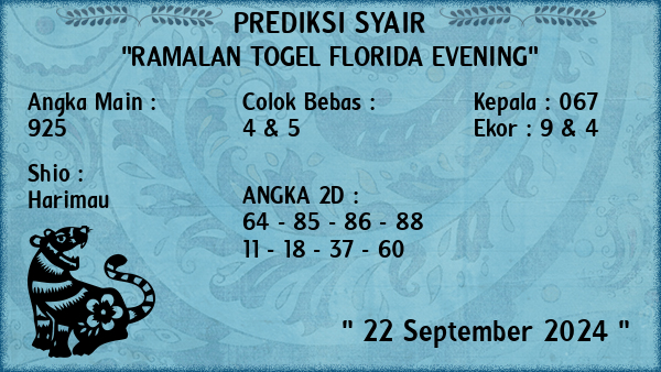 Prediksi Florida Evening