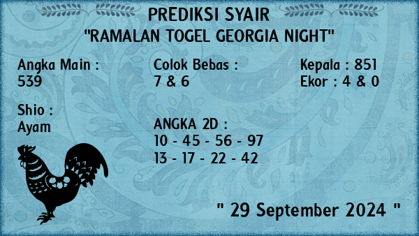 Prediksi Georgia Night