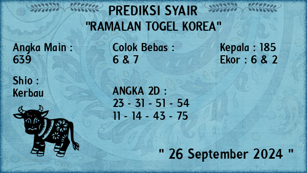 Prediksi Korea