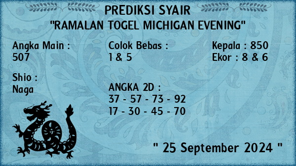 Prediksi Michigan Evening