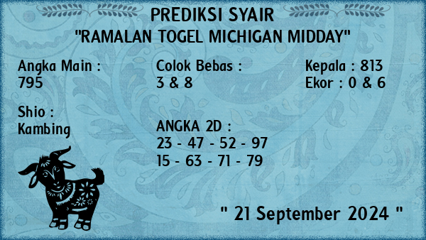 Prediksi Michigan Midday