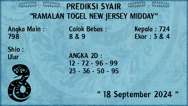 Prediksi New Jersey Midday