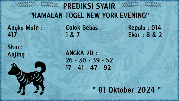 Prediksi New York Evening