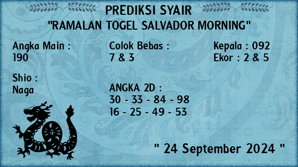 Prediksi Salvador Morning