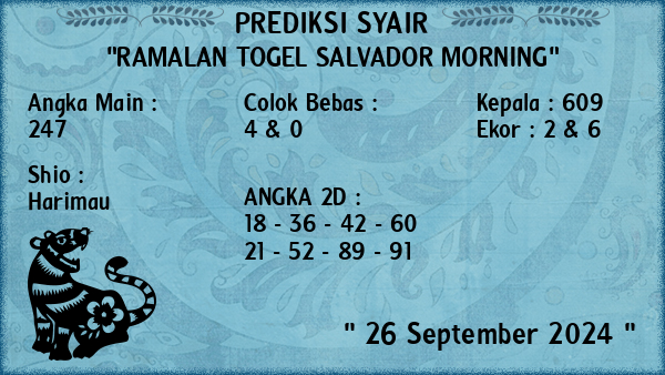 Prediksi Salvador Morning