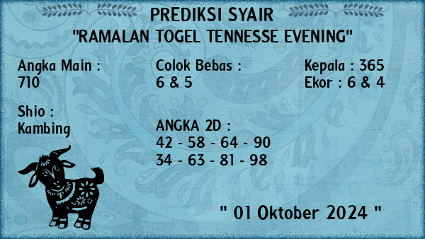 Prediksi Tennesse Evening