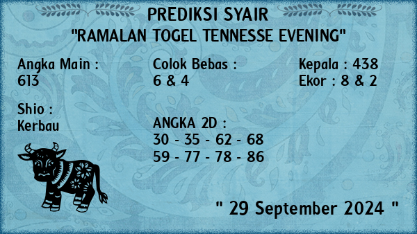 Prediksi Tennesse Evening