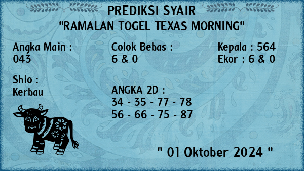 Prediksi Texas Morning