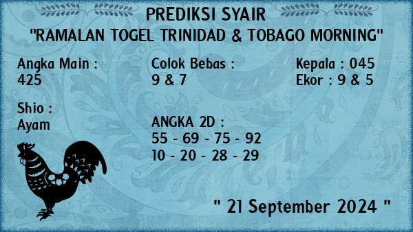 Prediksi Trinidad & Tobago Morning