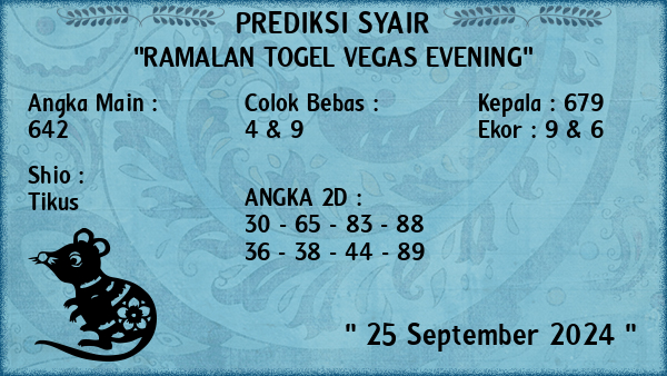 Prediksi Vegas Evening