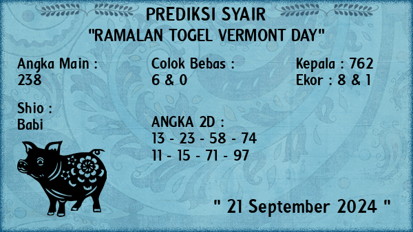 Prediksi Vermont Day