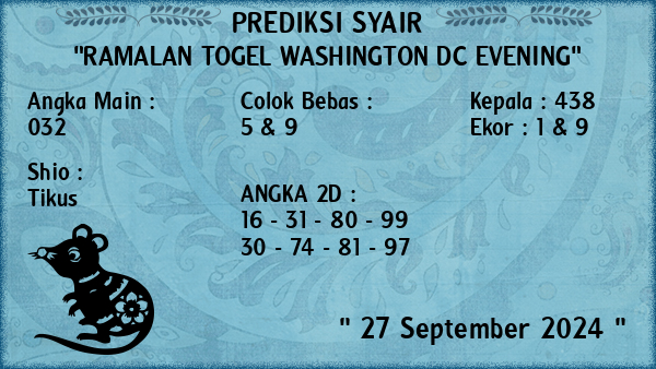 Prediksi Washington Dc Evening