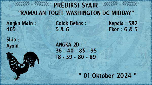 Prediksi Washington Dc Midday