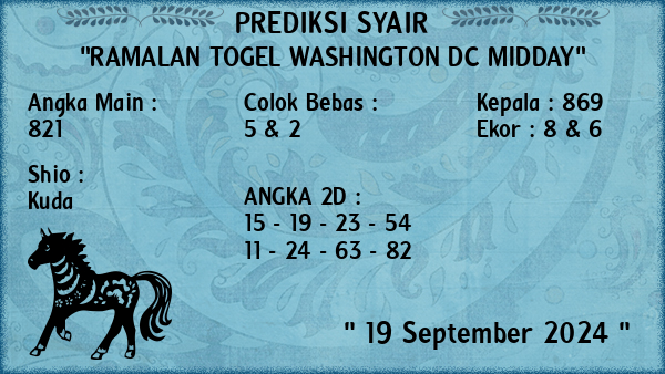 Prediksi Washington Dc Midday