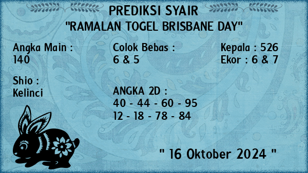 Prediksi Brisbane Day