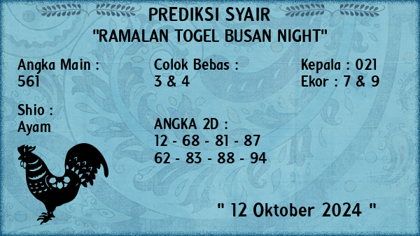 Prediksi Busan Night