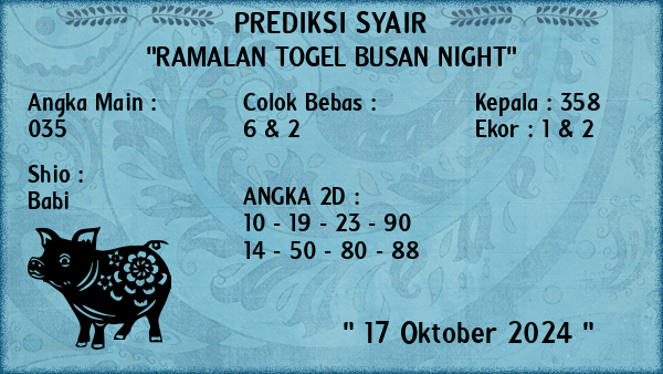 Prediksi Busan Night