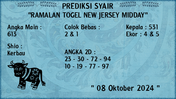 Prediksi New Jersey Midday