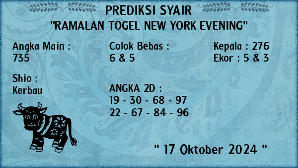 Prediksi New York Evening