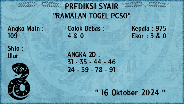 Prediksi Pcso