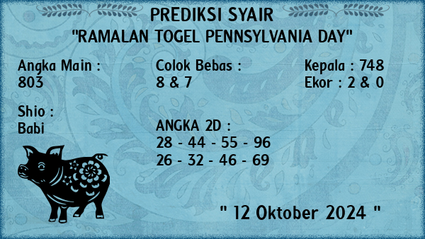 Prediksi Pennsylvania Day