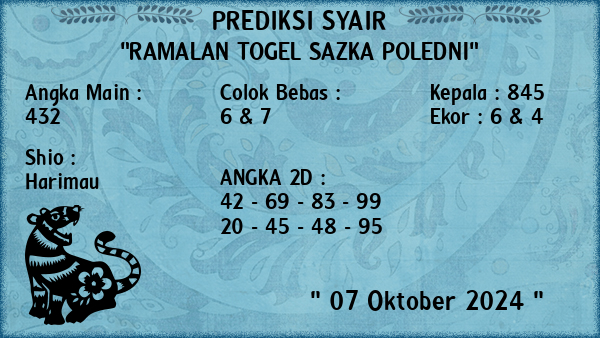 Prediksi Sazka Poledni