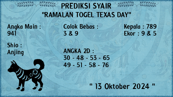 Prediksi Texas Day