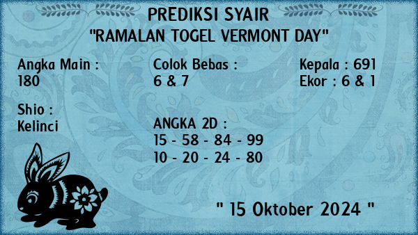 Prediksi Vermont Day