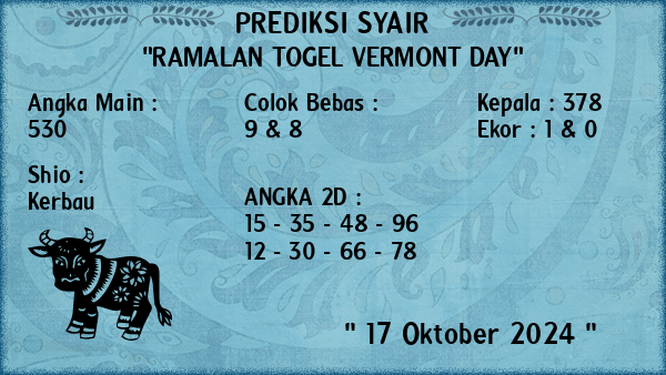 Prediksi Vermont Day